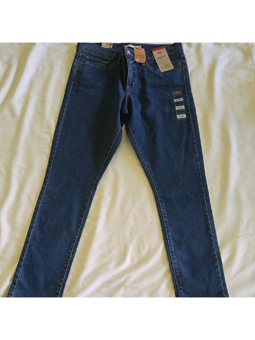 Levi Strauss Skinny Jeans in Dark Blue Denim